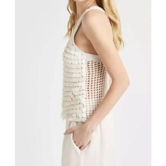 NWT Splendid Tank Esme Paillette Coastal Boho Lagenlook Festival Women's Size XS - Picture 4 of 8
